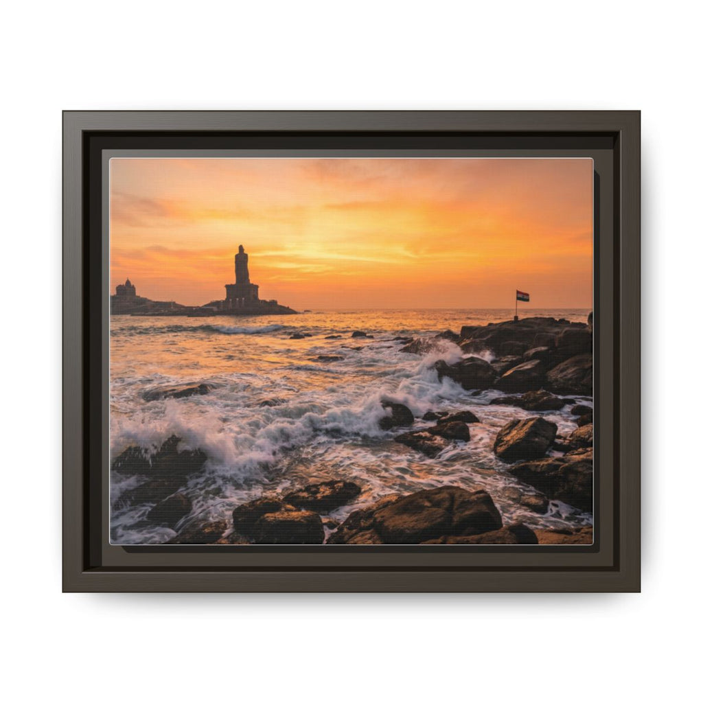 Framed Matte Canvas - Majestic Golden Coast