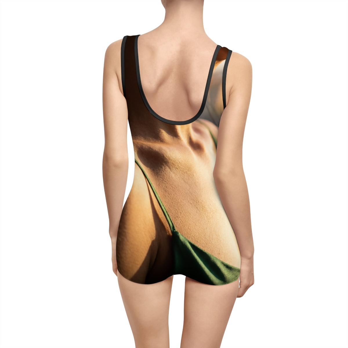Women's Vintage Swimsuit - Golden Hour - Emerald Sunkissed |...