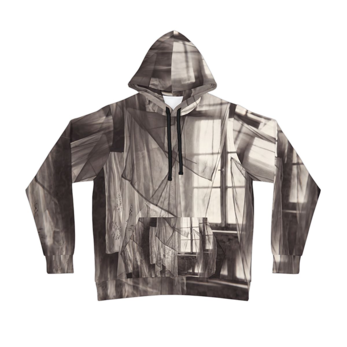 Athletic Hoodie - Spectral Veils | Echovira Gallery