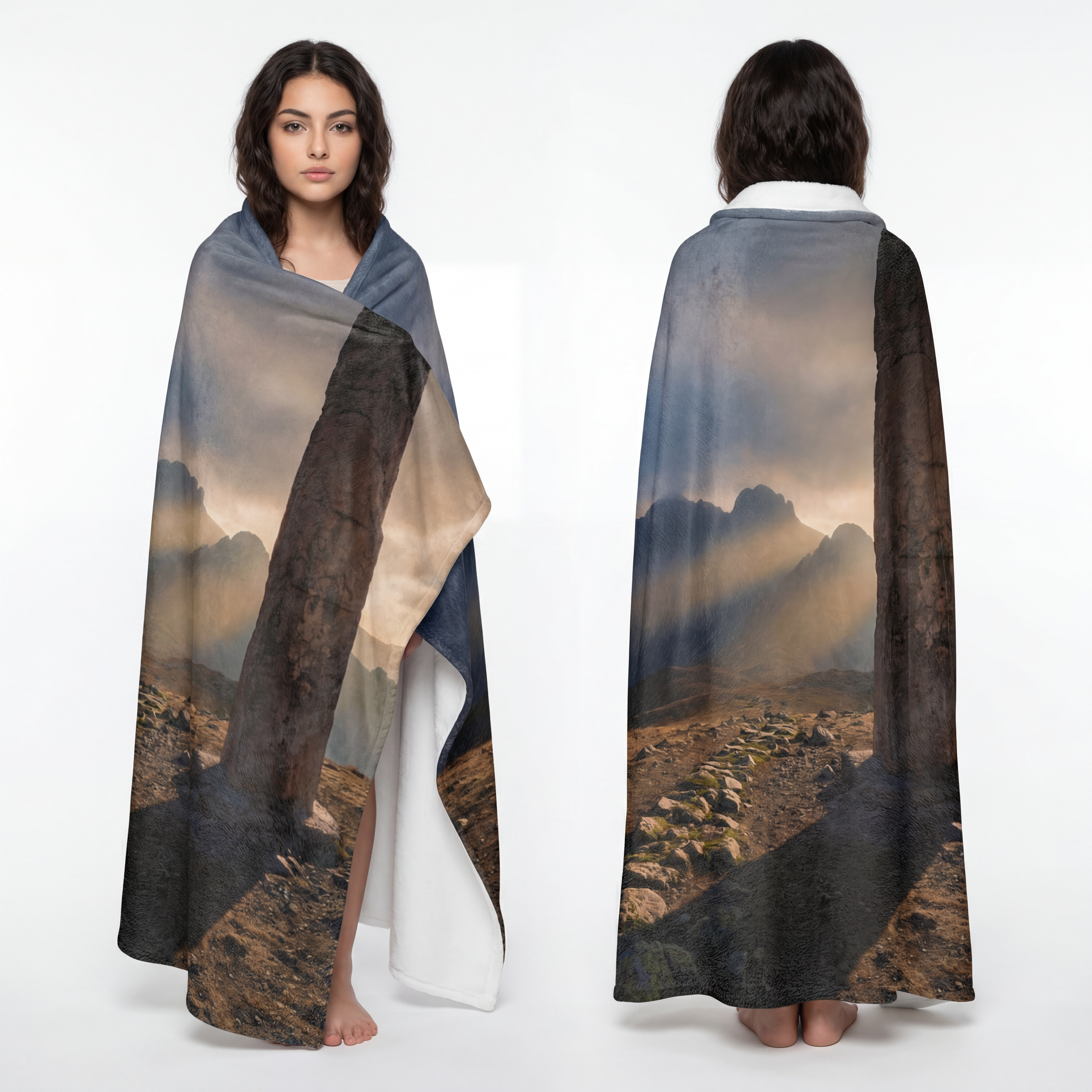 Microfiber Blanket - Rugged Mountain