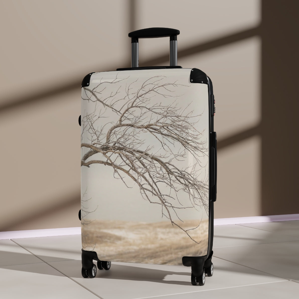 Suitcase - Winter Solitude Minimalist Rolling Luggage |...