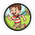 Wall Clock - Sunny Playground Playtime | Echovira Gallery