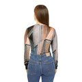 Women's Long Sleeve V-Neck Shirt European Balcony