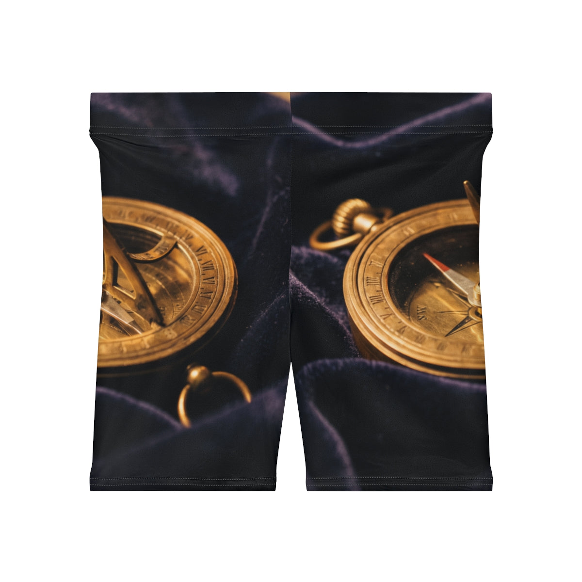 Vintage Brass Sundial Women's Biker Shorts