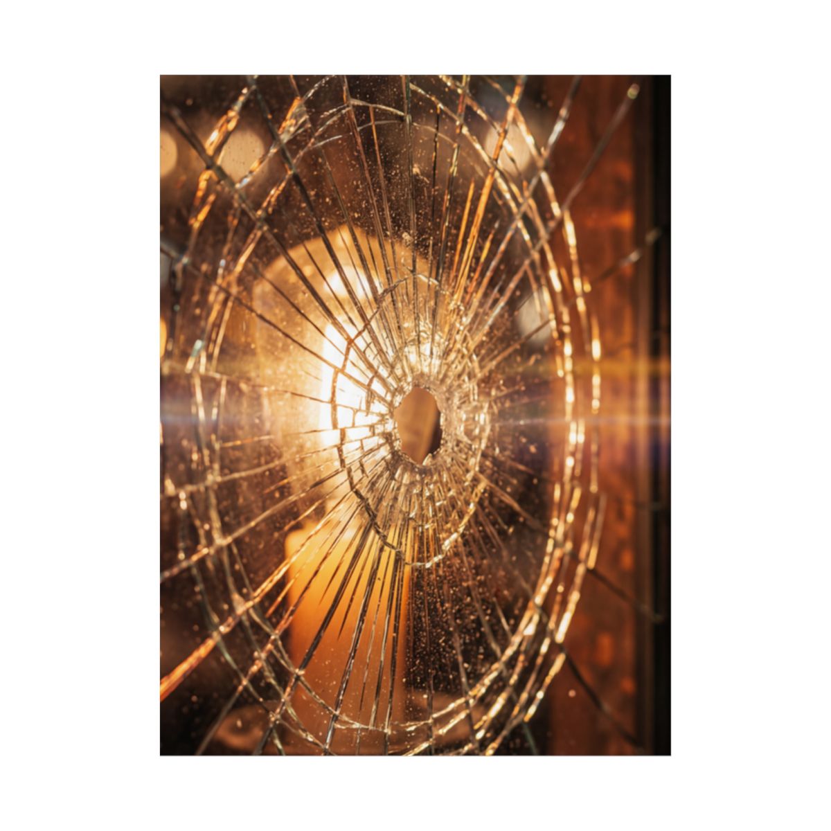 Matte Vertical Posters - Shattered Radiance Glass Art (8×10...