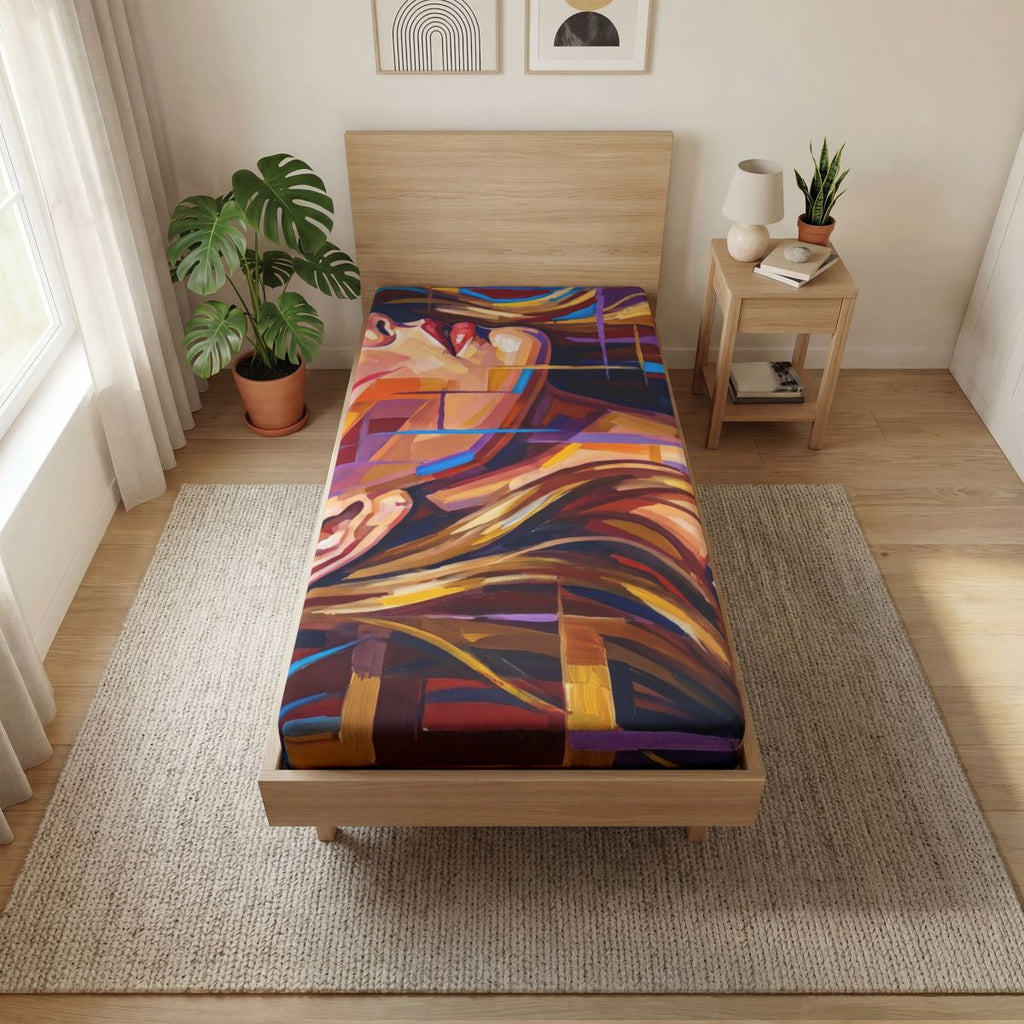 Fitted Sheet - Shattered Elegance | Echovira Gallery