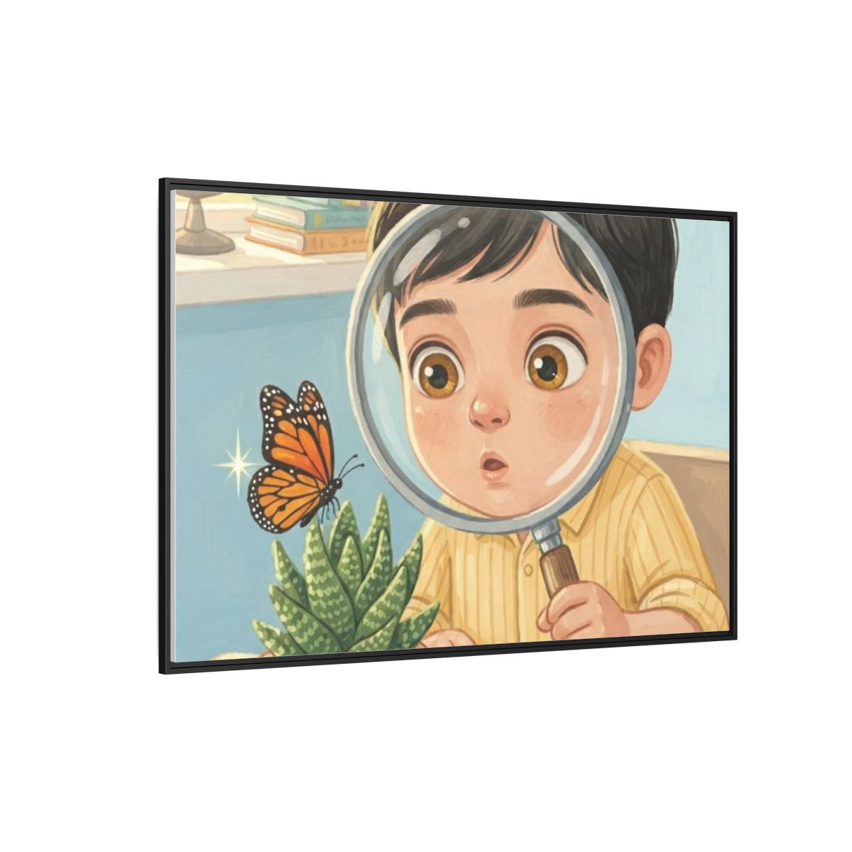 Matte Canvas Framed - Curious Naturalist — Black / 1.25"......