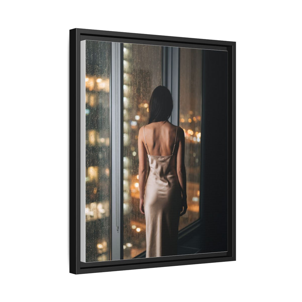 Gerahmte matte Leinwand - Cinematic Nights — Schwarz / 3,175 cm