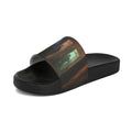 Men's Slide Sandals - Shadowed Alleyway Mystery Art Print |...