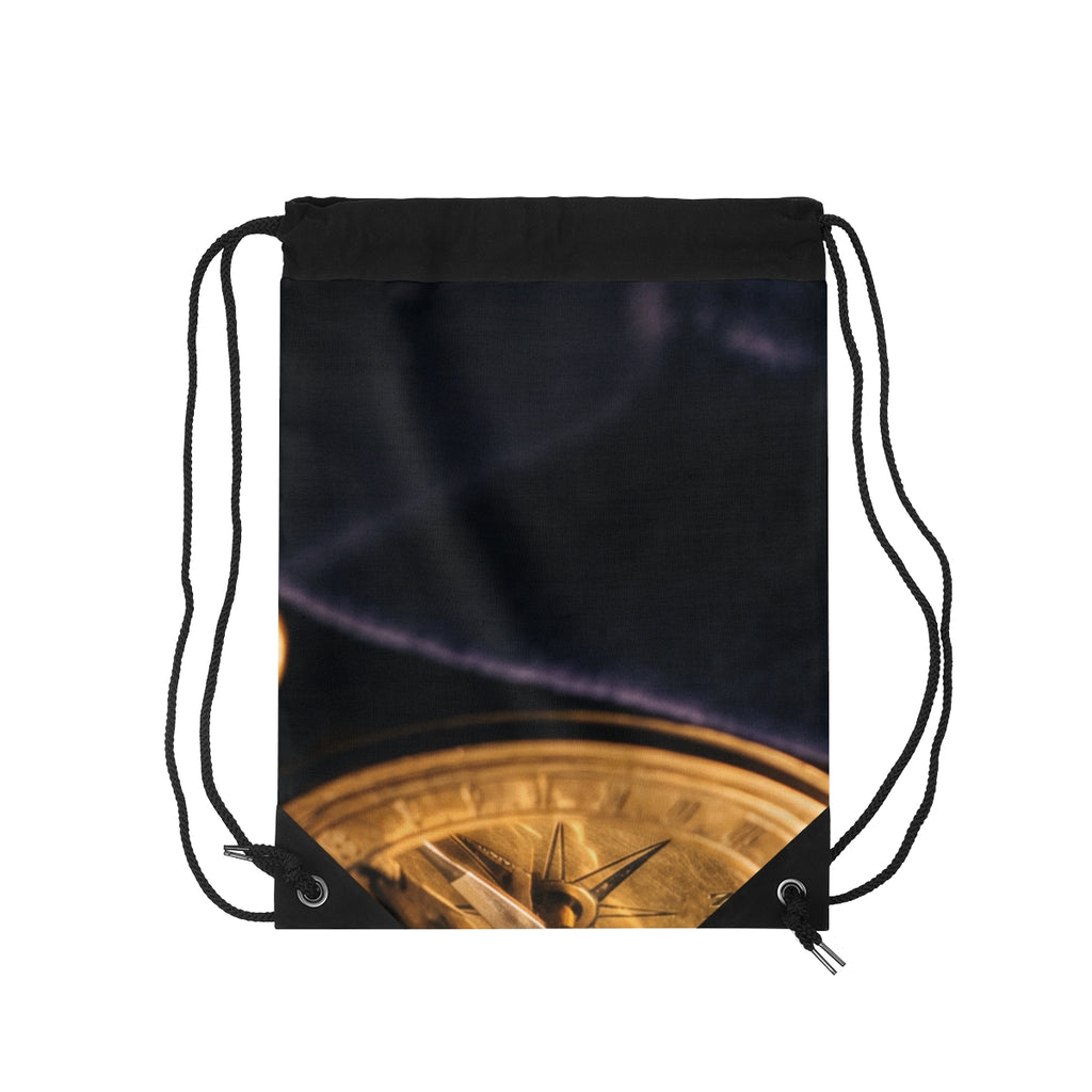Sundial Compass Drawstring Bag