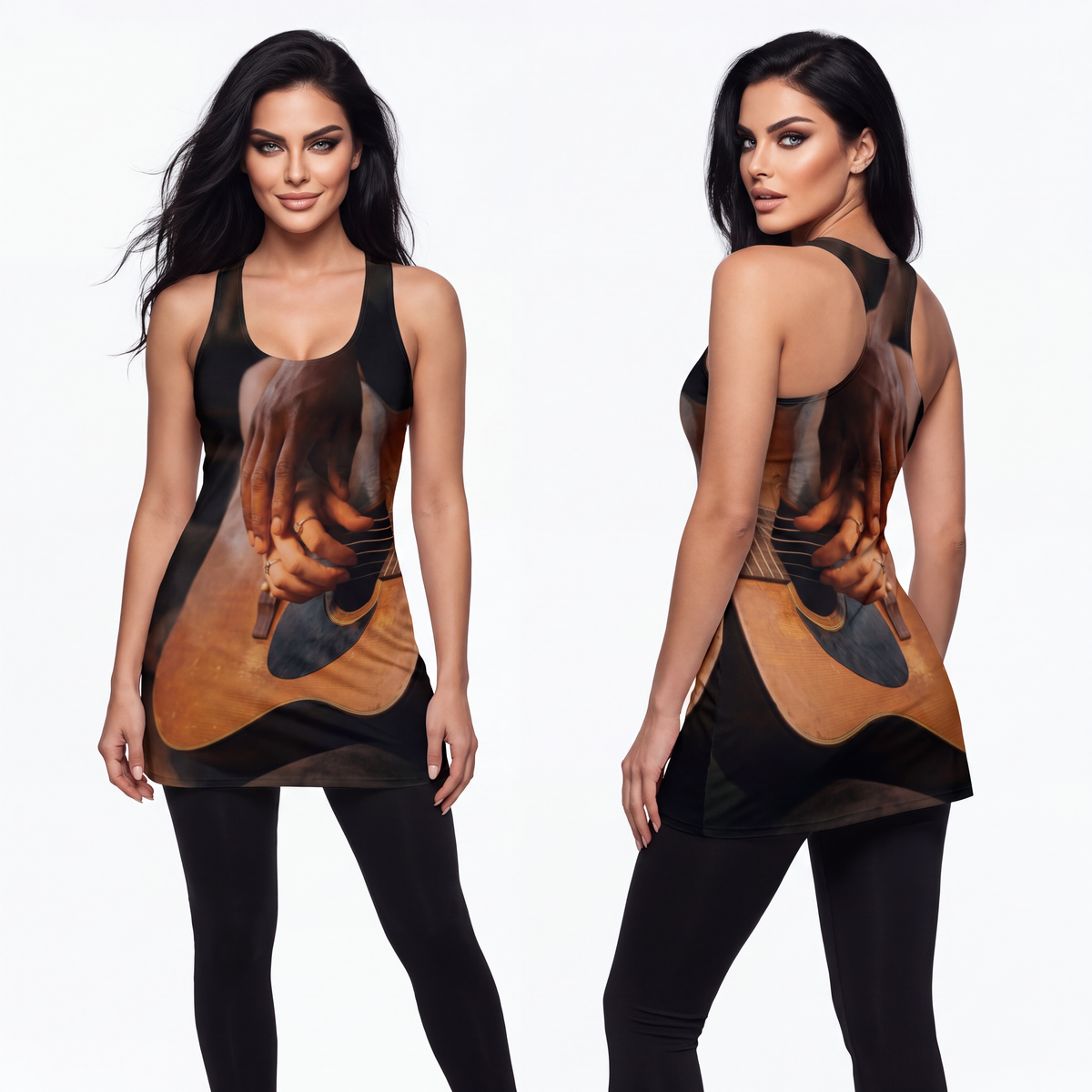 Women's Cut & Sew Racerback Dress - Acoustic Harmony |...