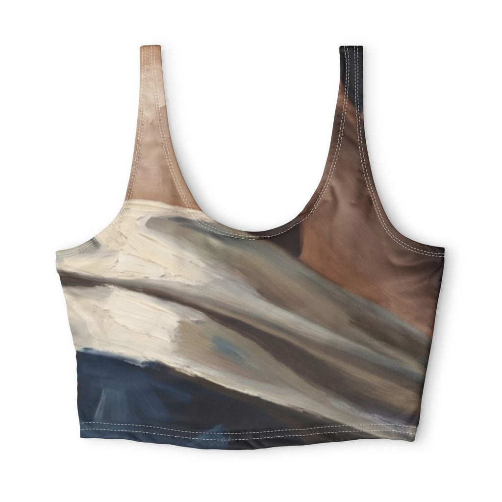 Polyester Sports Bra - Nocturne Muse Chiaroscuro Oil... |...