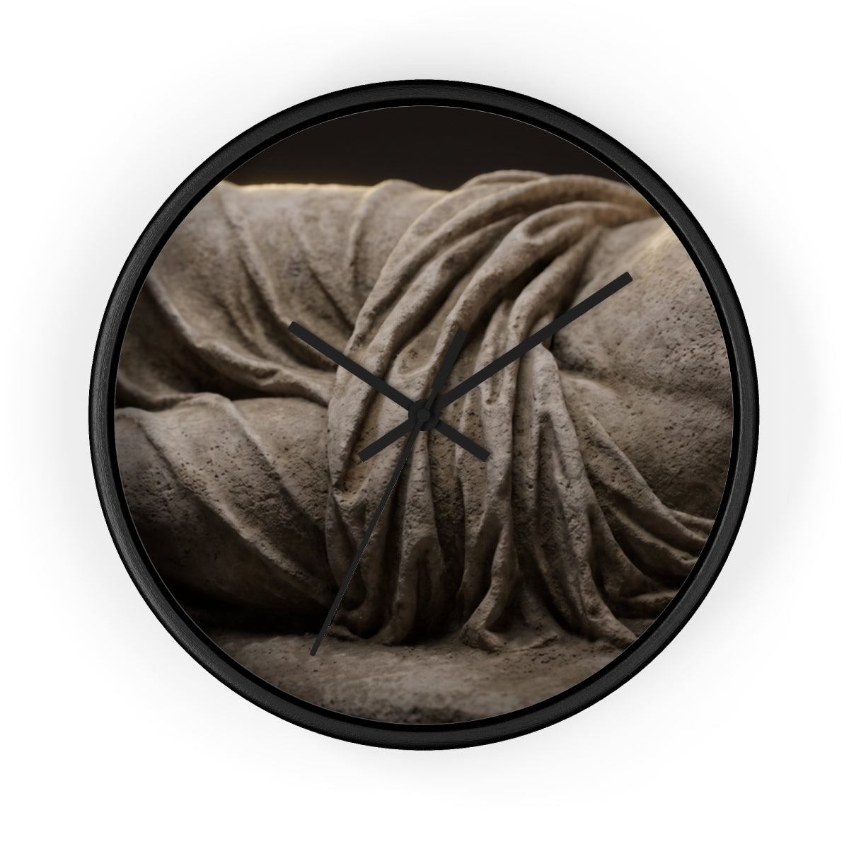 Wall Clock - Classical Stone Drapery | Echovira Gallery