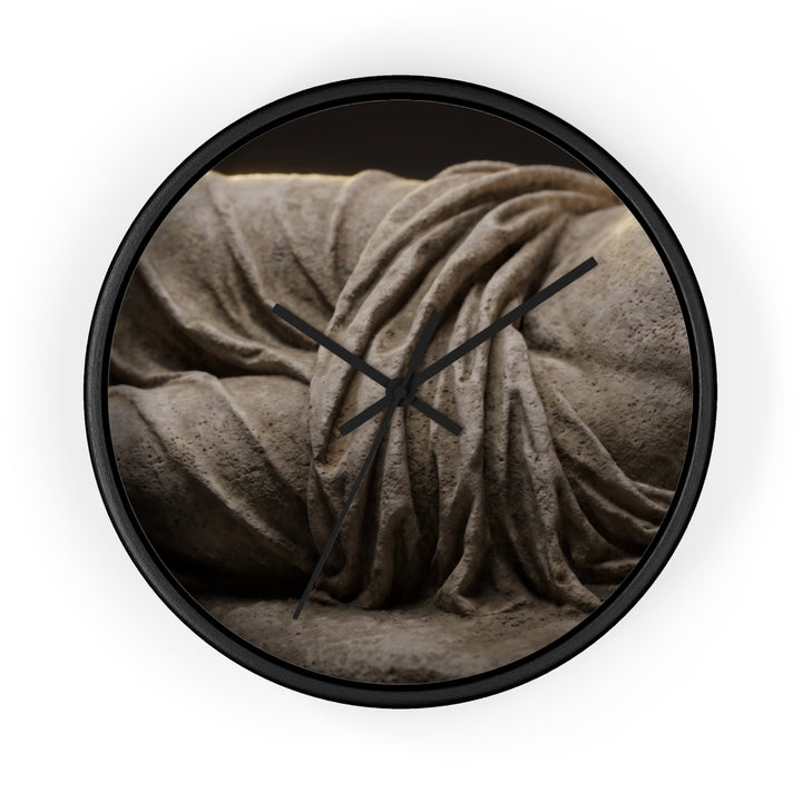 Wall Clock - Classical Stone Drapery