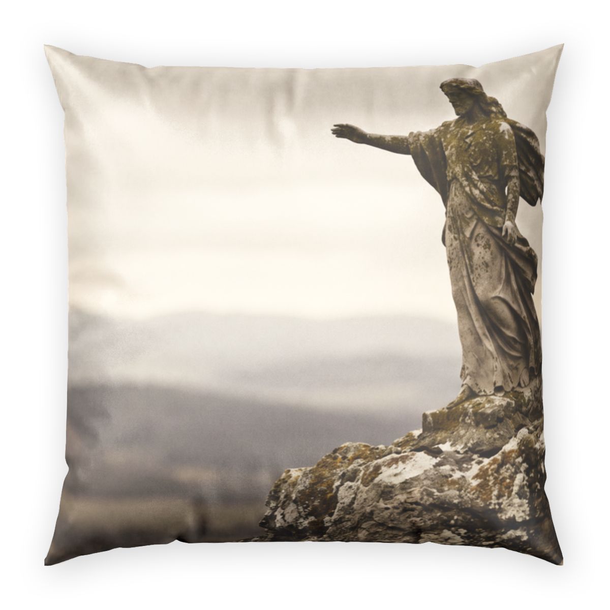 Poly Velvet Pillow - Sacred Summit | Echovira Gallery