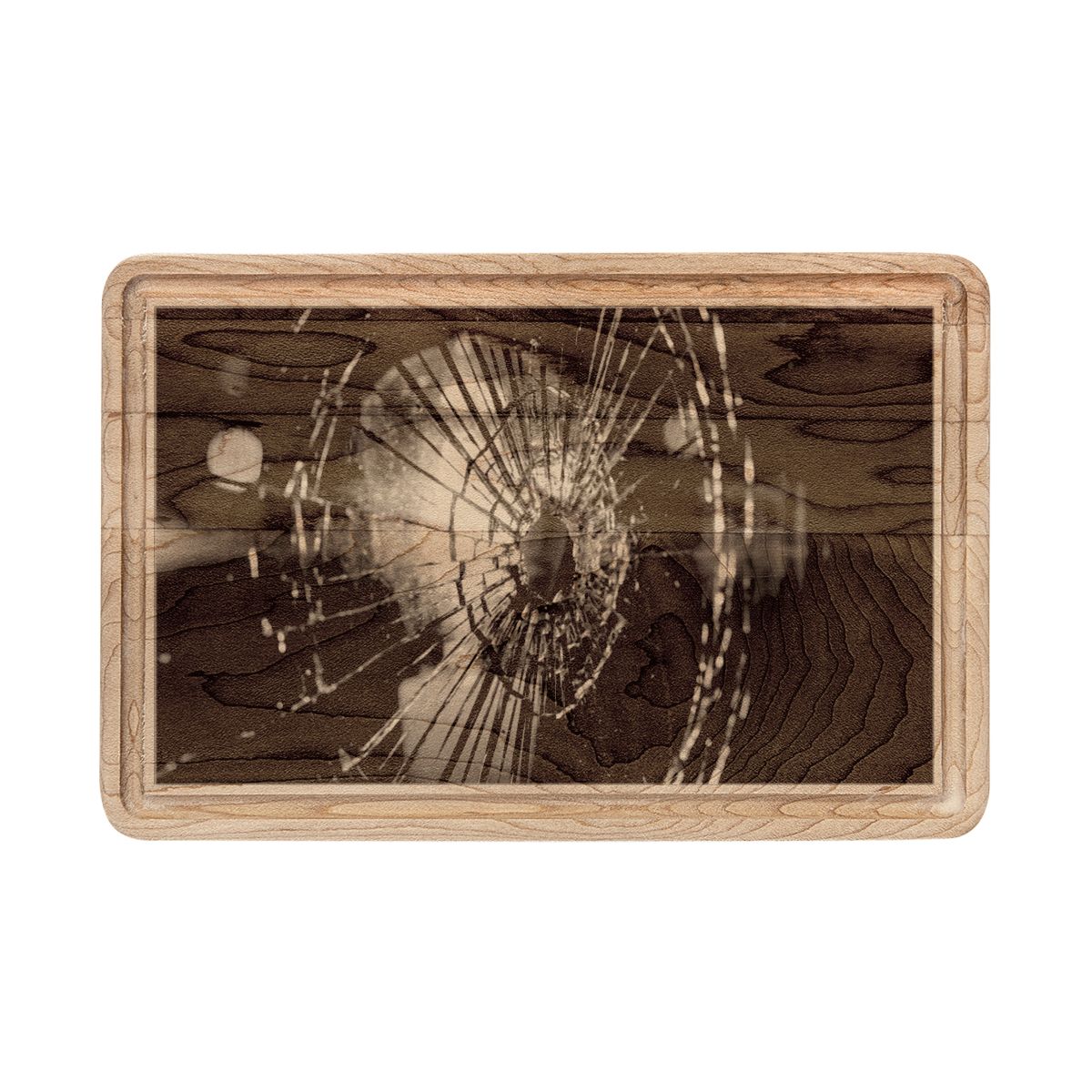Wooden Cutting Board - Dramatic Motif