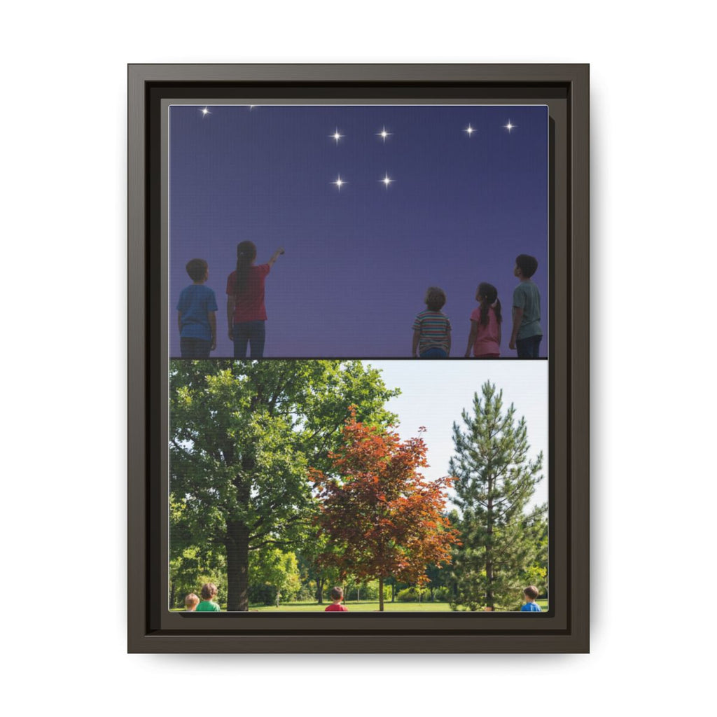 Framed Matte Canvas - Discovery — Espresso / 1.25"