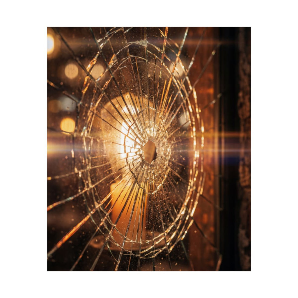 Poster ohne Rahmen - Zersplitterter Bernsteinrand