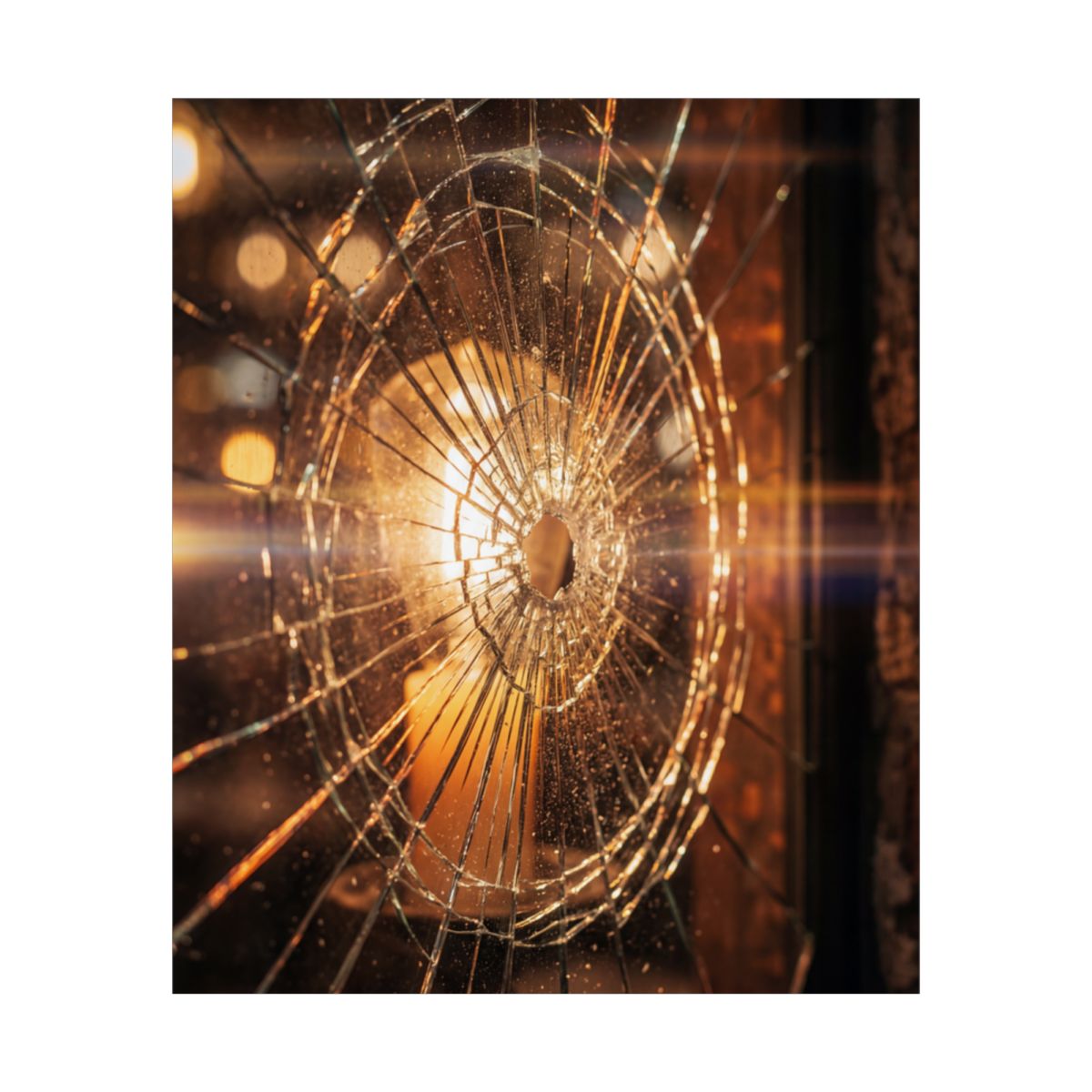 Unframed Poster - Shattered Amber Edge