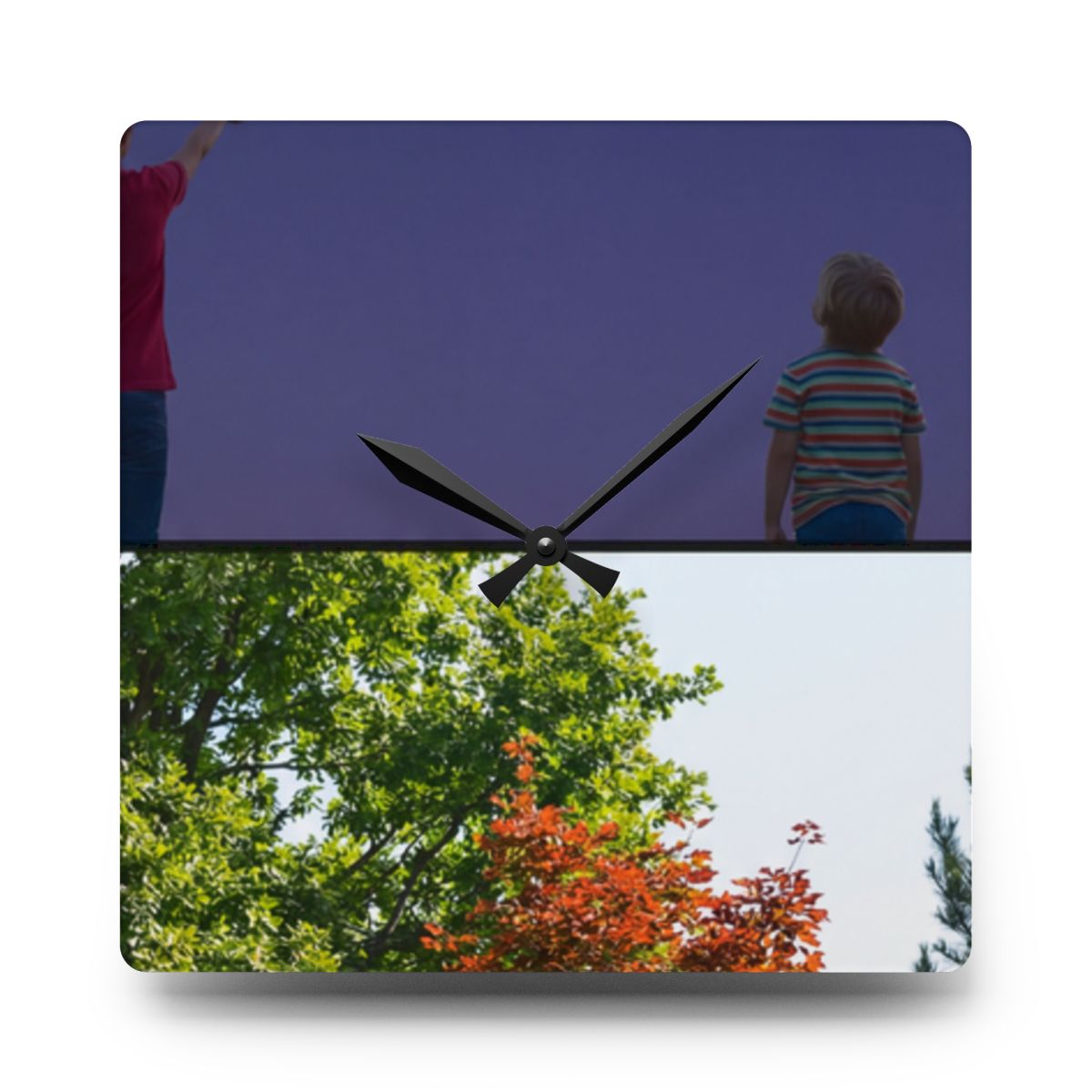 Acrylic Wall Clock - Stardust & Forest Discovery | Echovira...