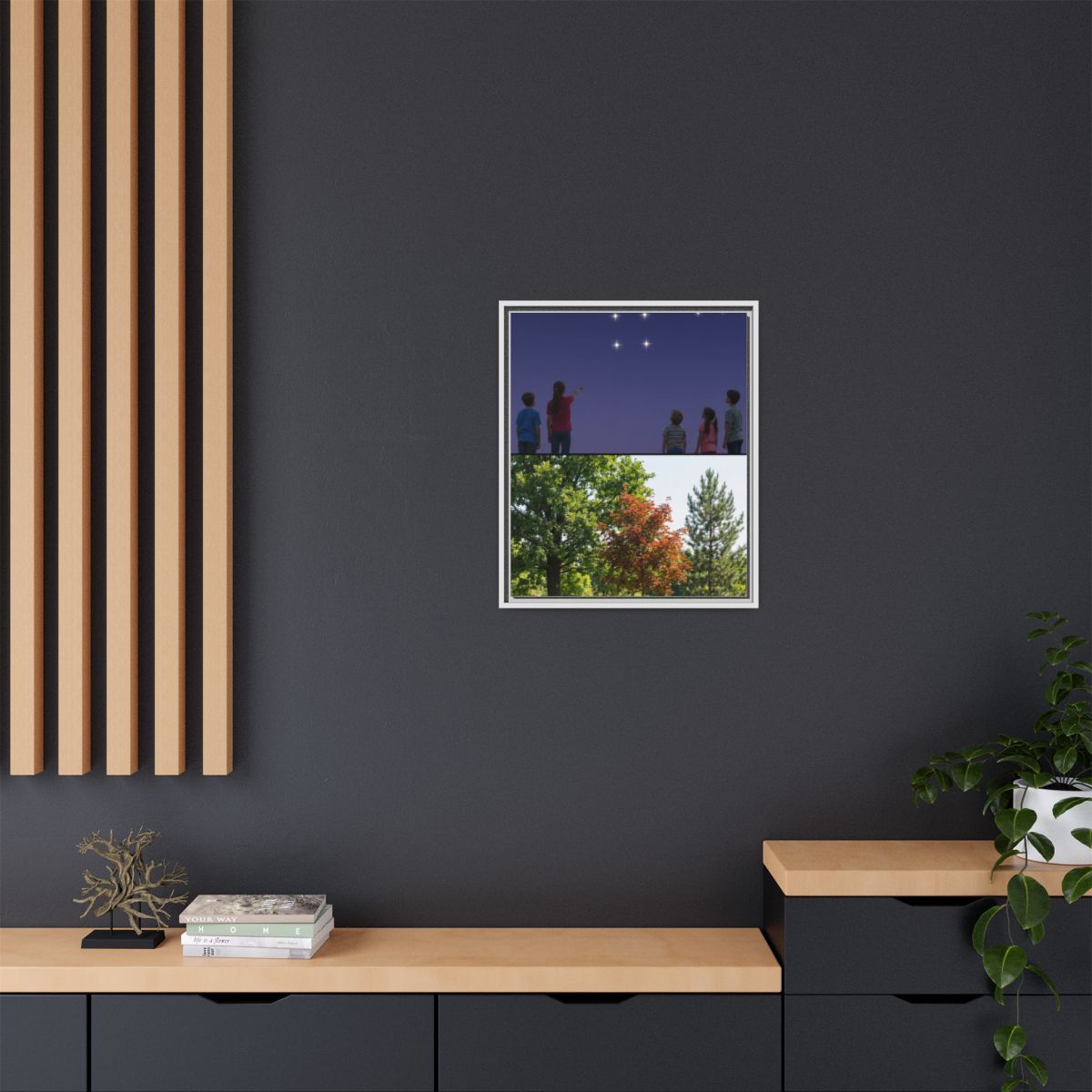 Framed Matte Canvas - Discovery — White / 1.25"