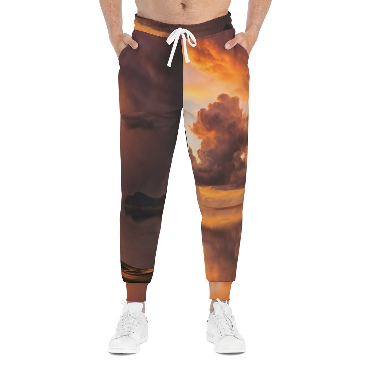 Athletic Joggers - Sunset Dreamscape Horizon | Echovira...