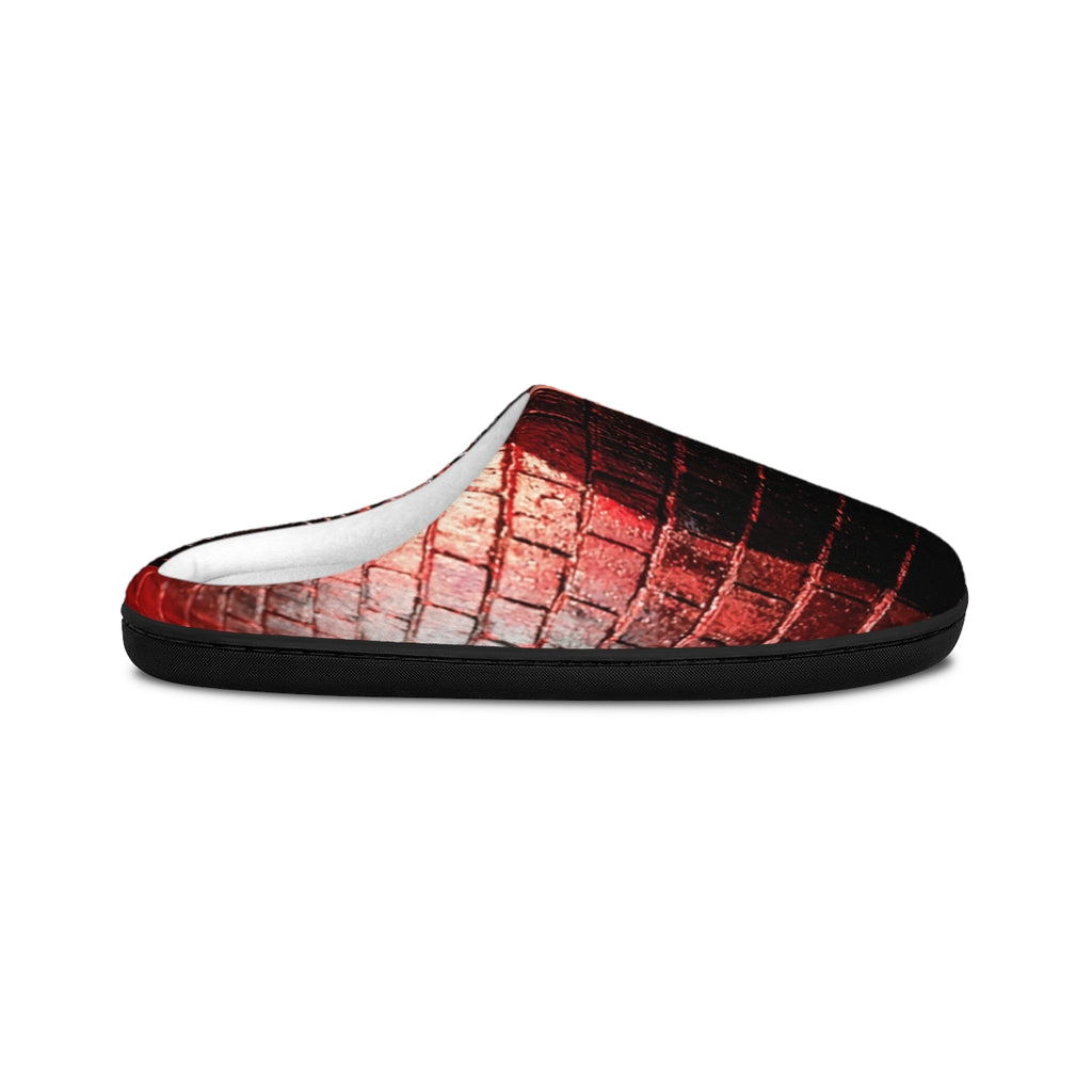 Women's Indoor Slippers - Crimson Shadows | Echovira Gallery