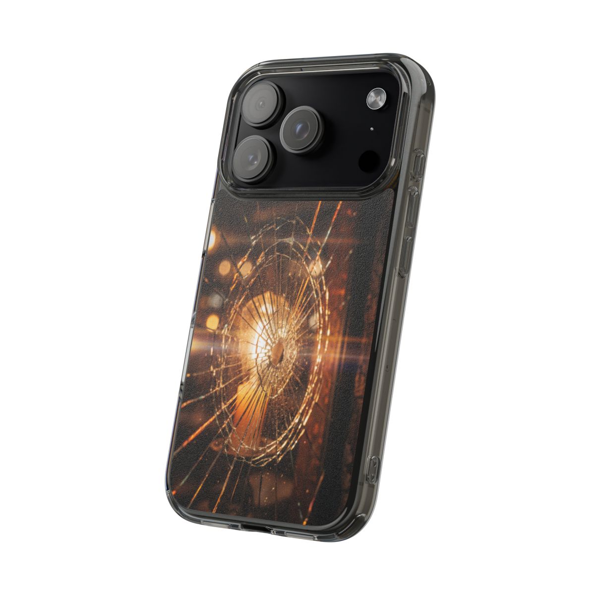 Clear Impact-Resistant Case - Fractured Glow