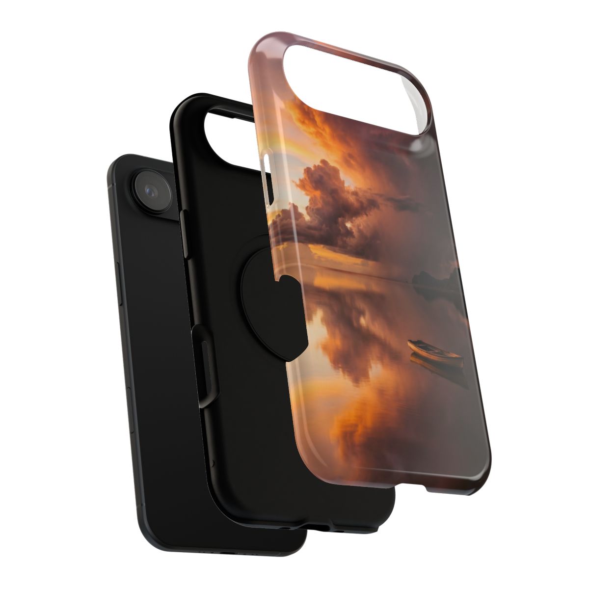 Impact-Resistant Apple iPhone Cases - Serene Tempest Sunset Lake | iPhone 17 Pro Max, 17 Pro, 17 Air & More