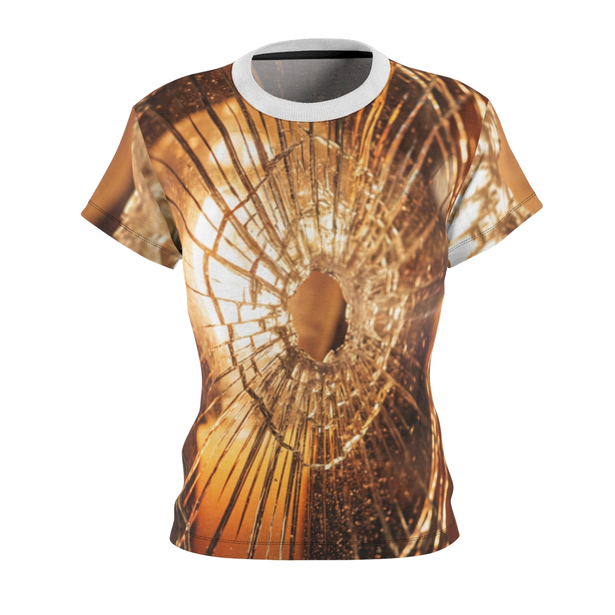 Women's Cut & Sew Tee - Shattered Amber | Echovira Gallery