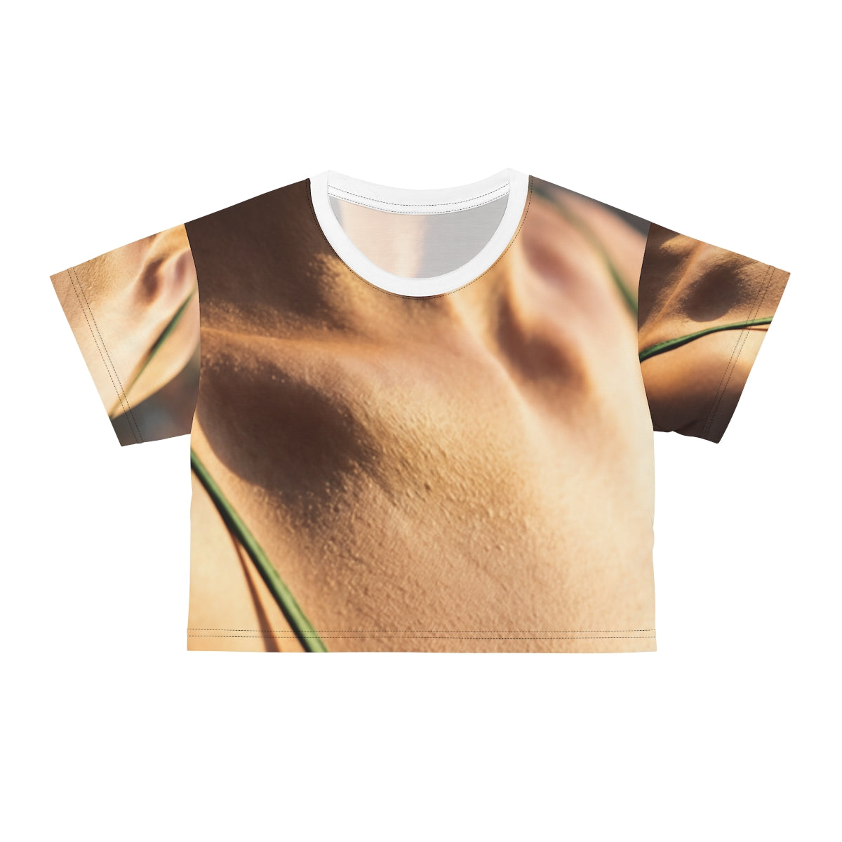 Golden Hour Crop Tee - Cozy Emerald Sunset | Echovira...
