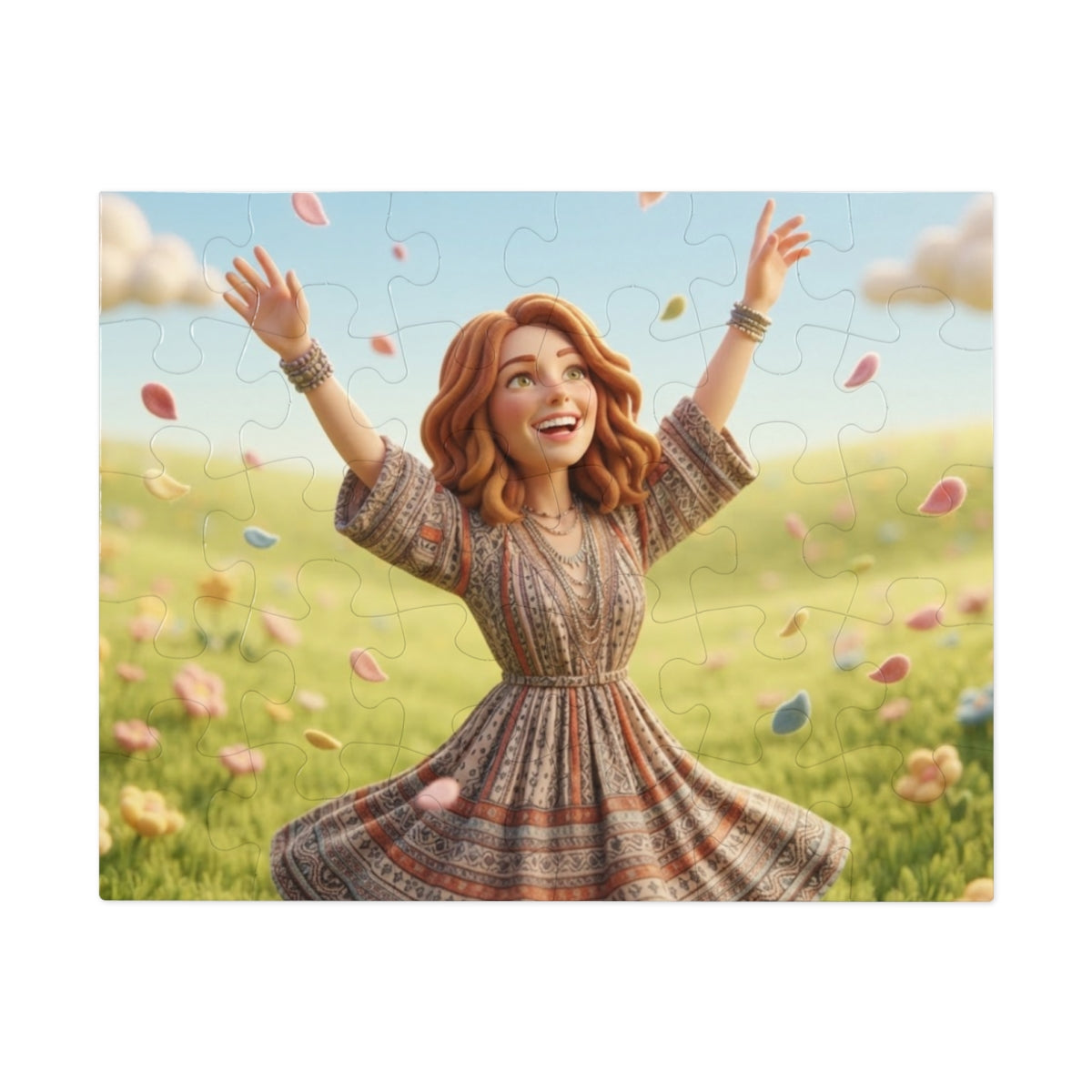 Jigsaw Puzzle with Tin - Meadow Joy (30, 110, 252, 500, 1000...