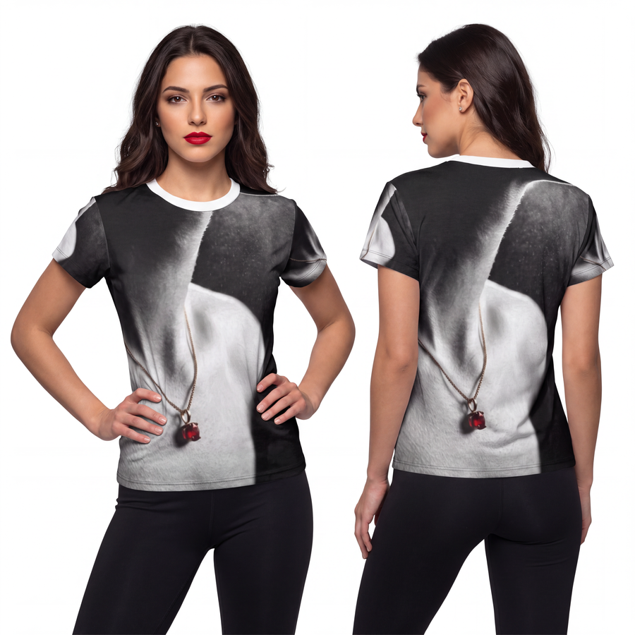 Women's Cut & Sew Tee - Crimson Solitude