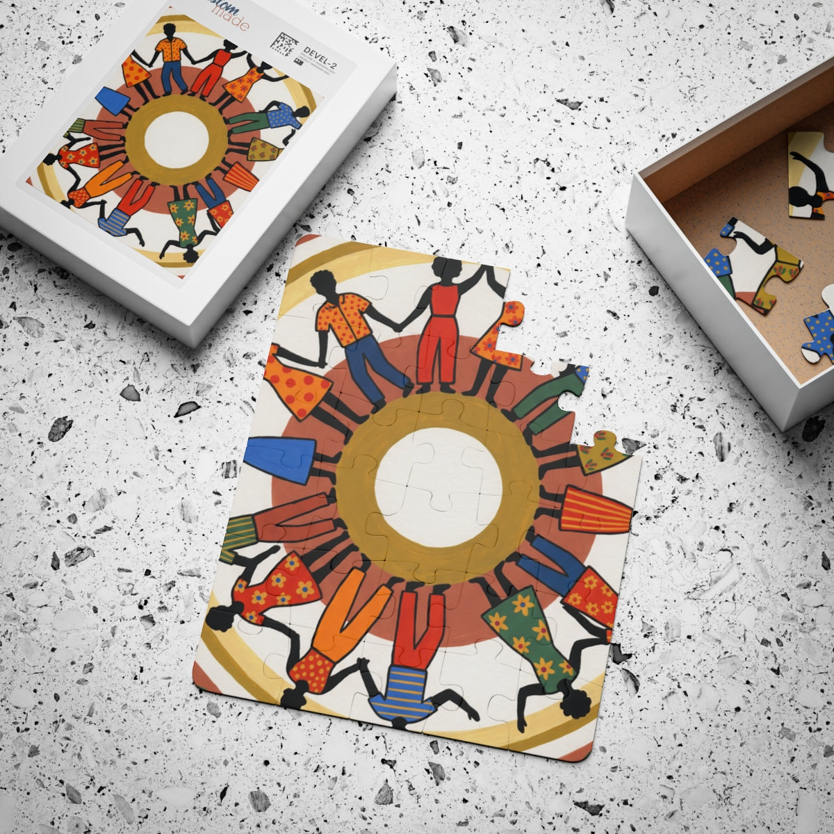 Kids' Puzzle, 30-Piece - Unity Mandala Folk Art | Echovira...