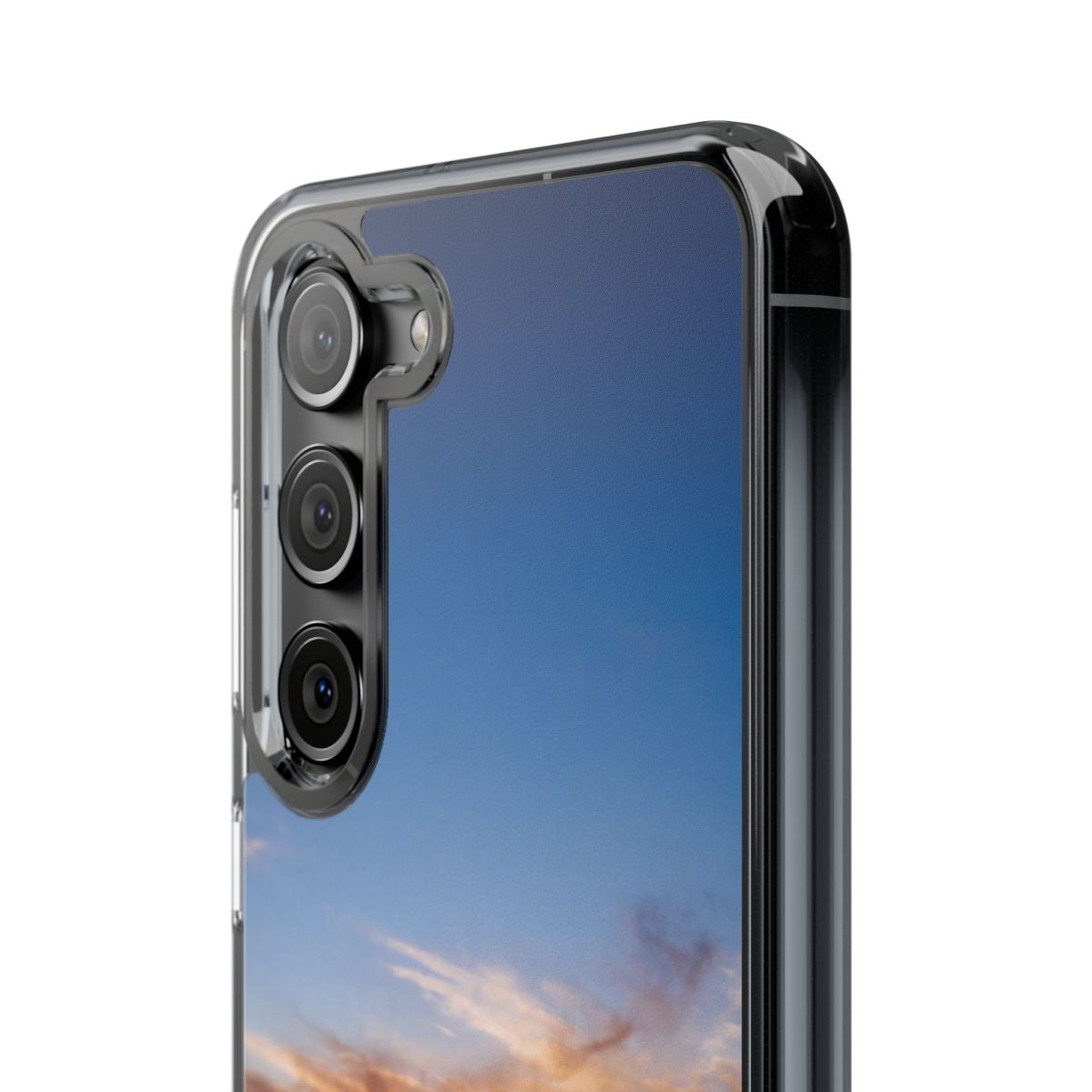 Clear Impact-Resistant Case - Sunset Peaks