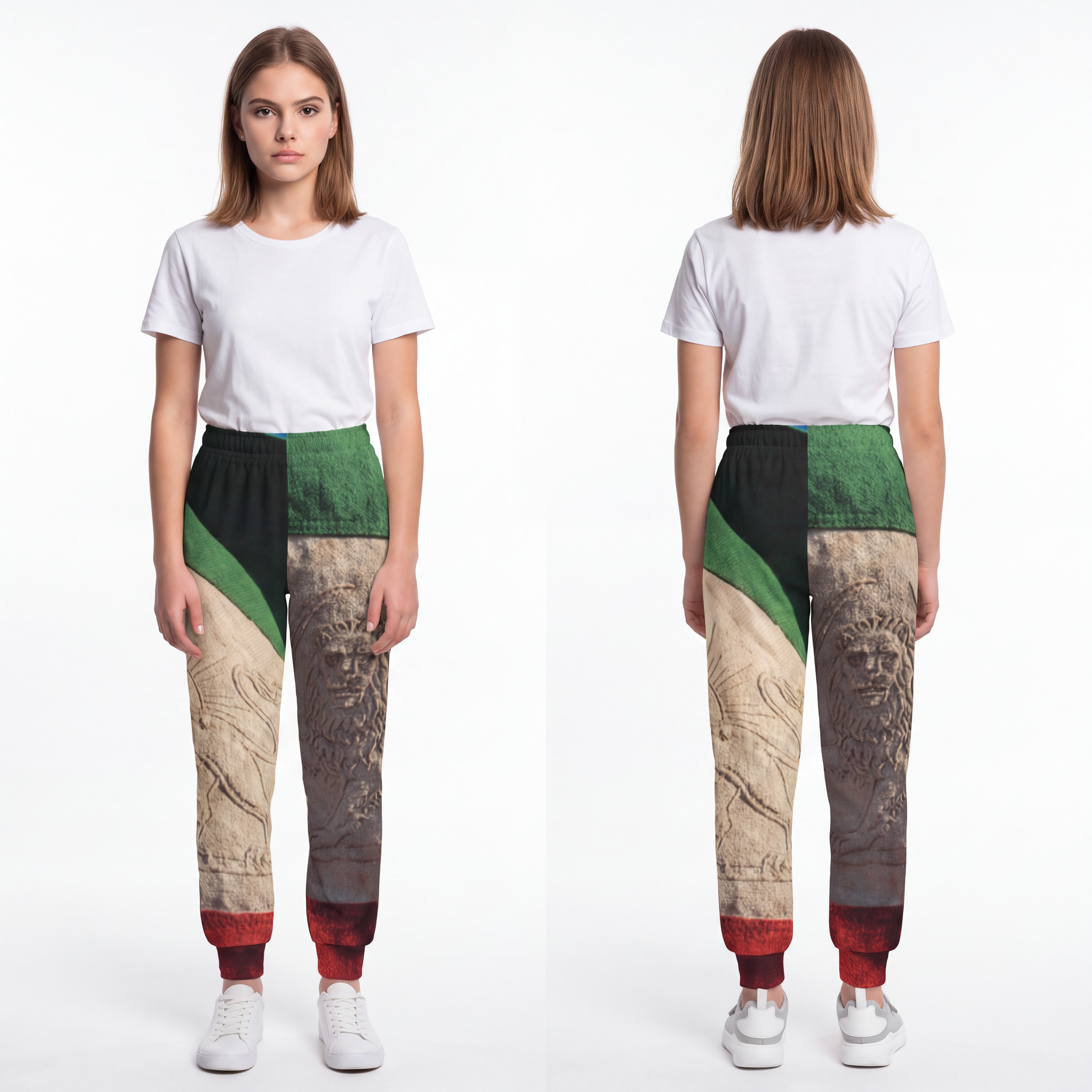 Youth Joggers - Vintage Persian Lion and Sun Heritage Art |...