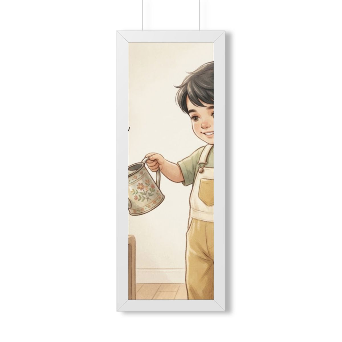 Framed Vertical Poster - Daily Growth Art — White (11×14......