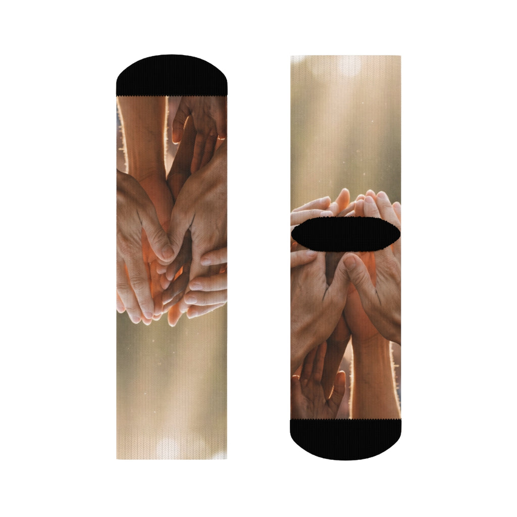 Crew Socks - Golden Rays of Unity Wall Art | Echovira...