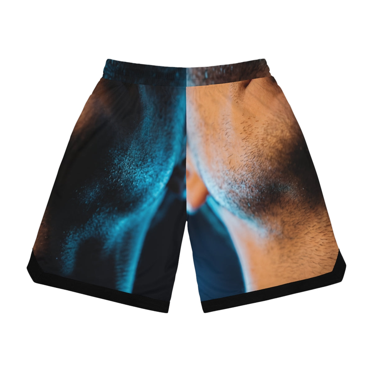 Basketball Rib Shorts - Neon Horizon Portrait | Echovira...