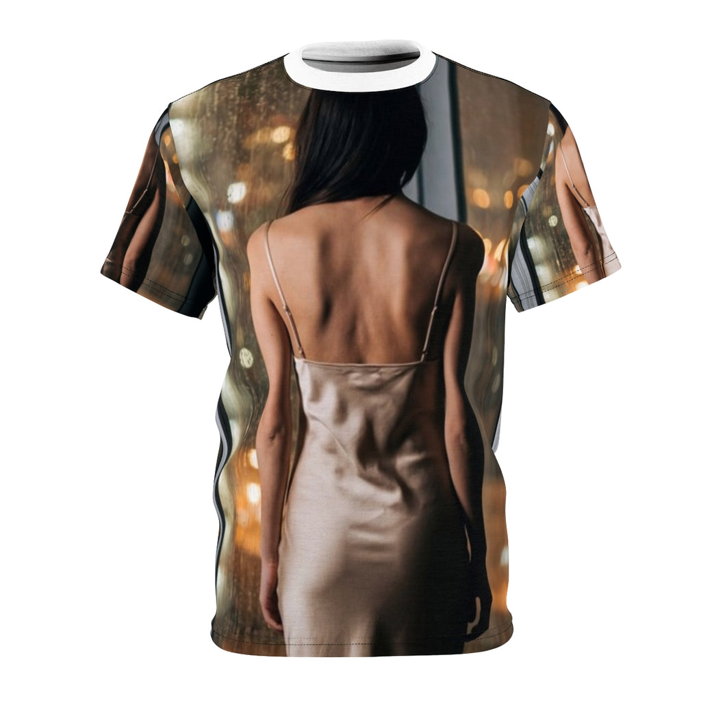Unisex Cut & Sew Tee - Rainy City lights | Echovira Gallery