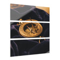 Landscape Acrylic Print with Vintage Sundial