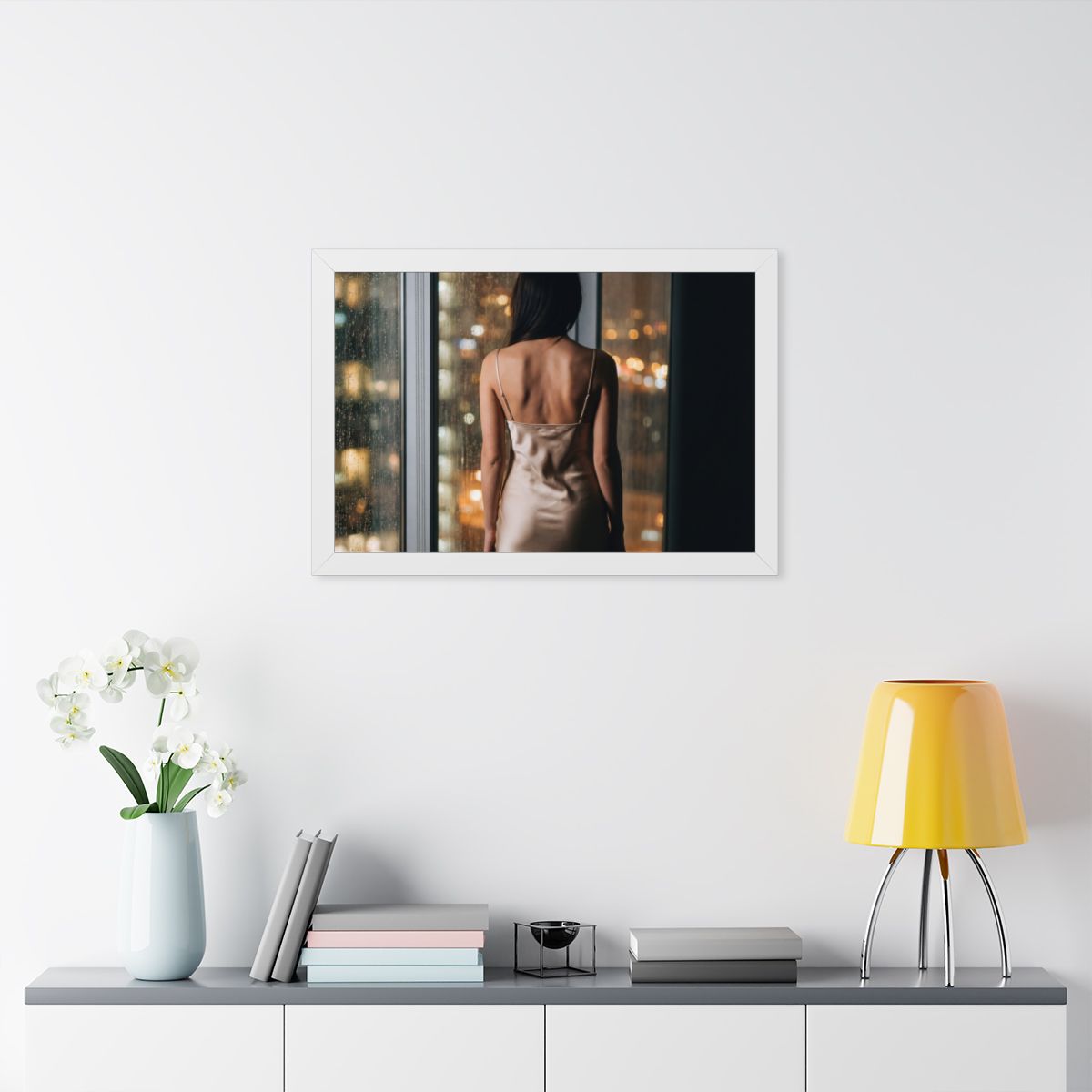 Framed Horizontal Poster - Golden Rainscape (14×11, 16×12......