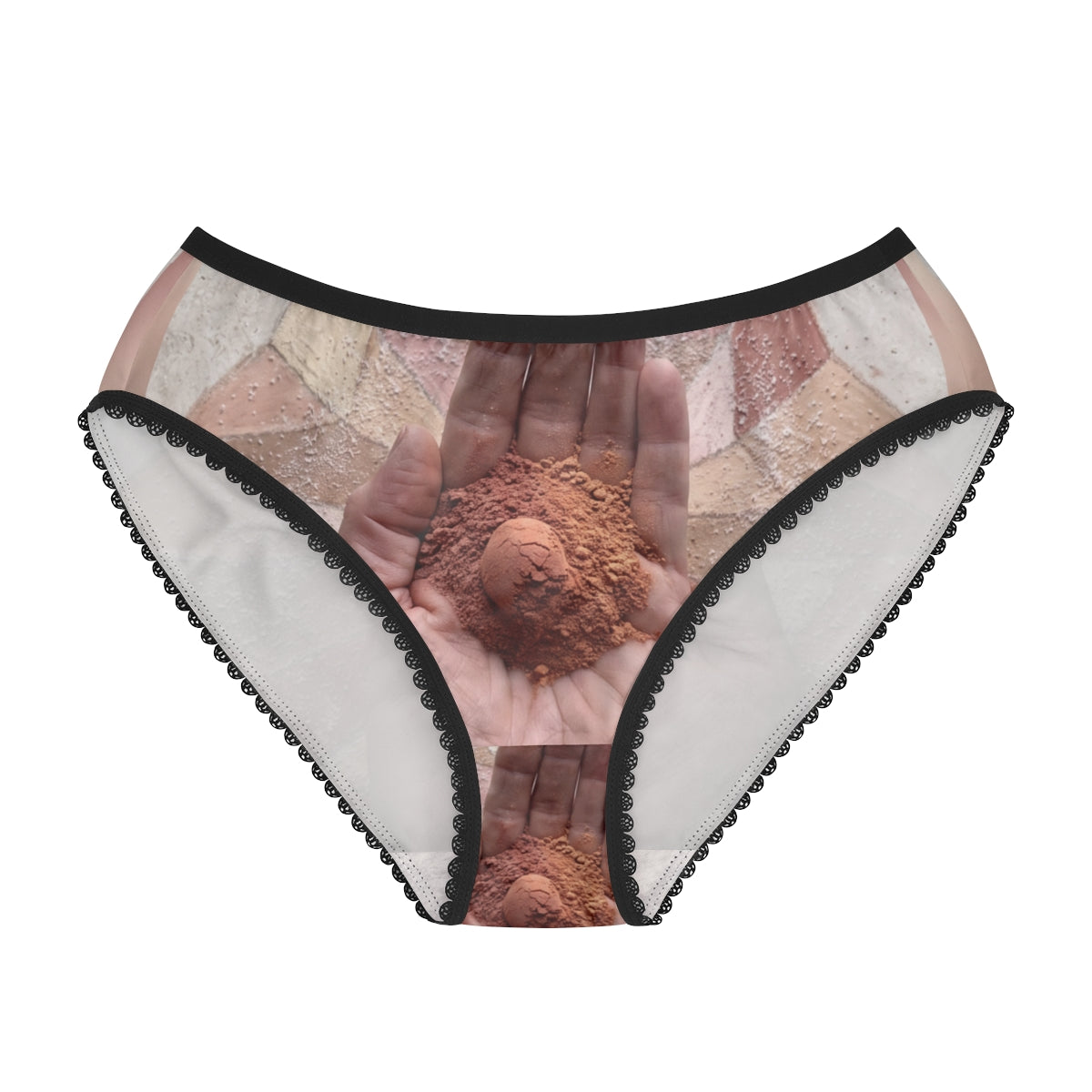 Women's Briefs with Terracotta Pigment Art