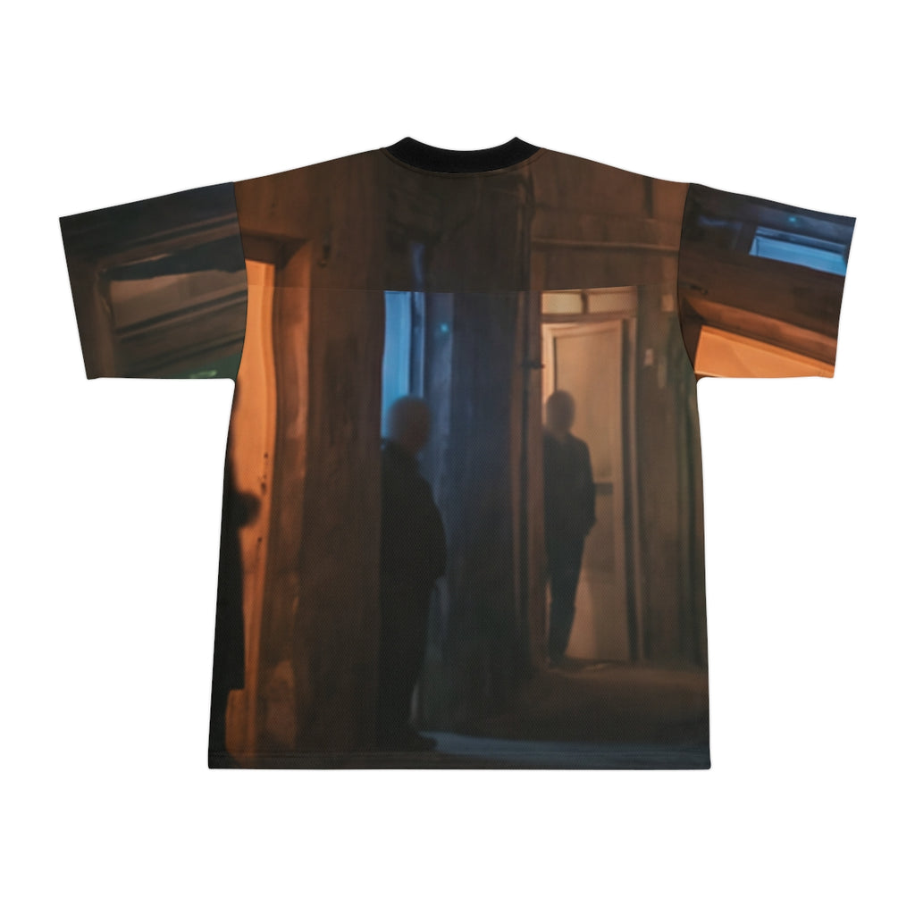 Unisex Football Jersey - Shadowed Alleyway Mystery Art Print...