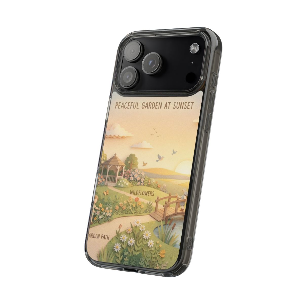 Clear Impact-Resistant Cases - Clear Phone Case - Sunset......
