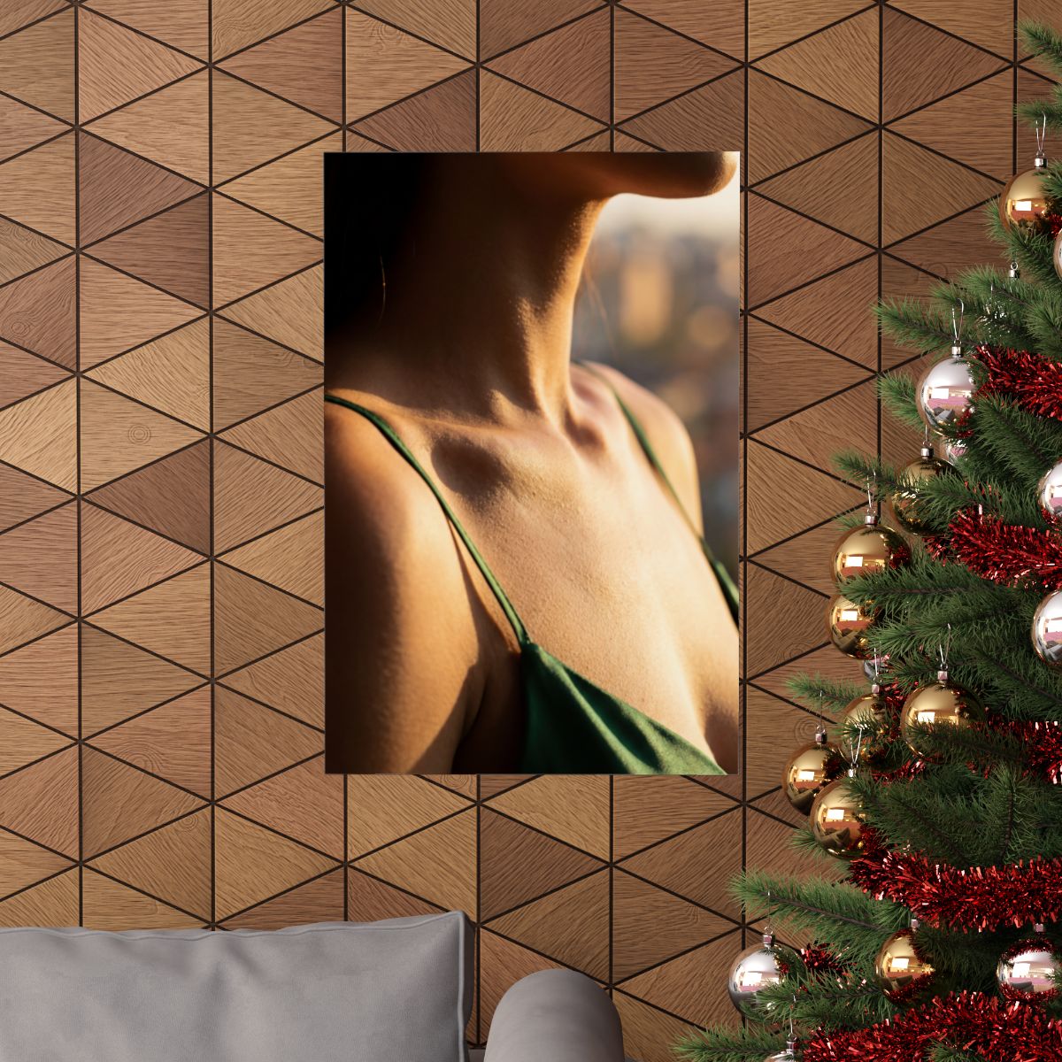 Matte Vertical Posters - Golden Hour Glow - Minimalist... |...