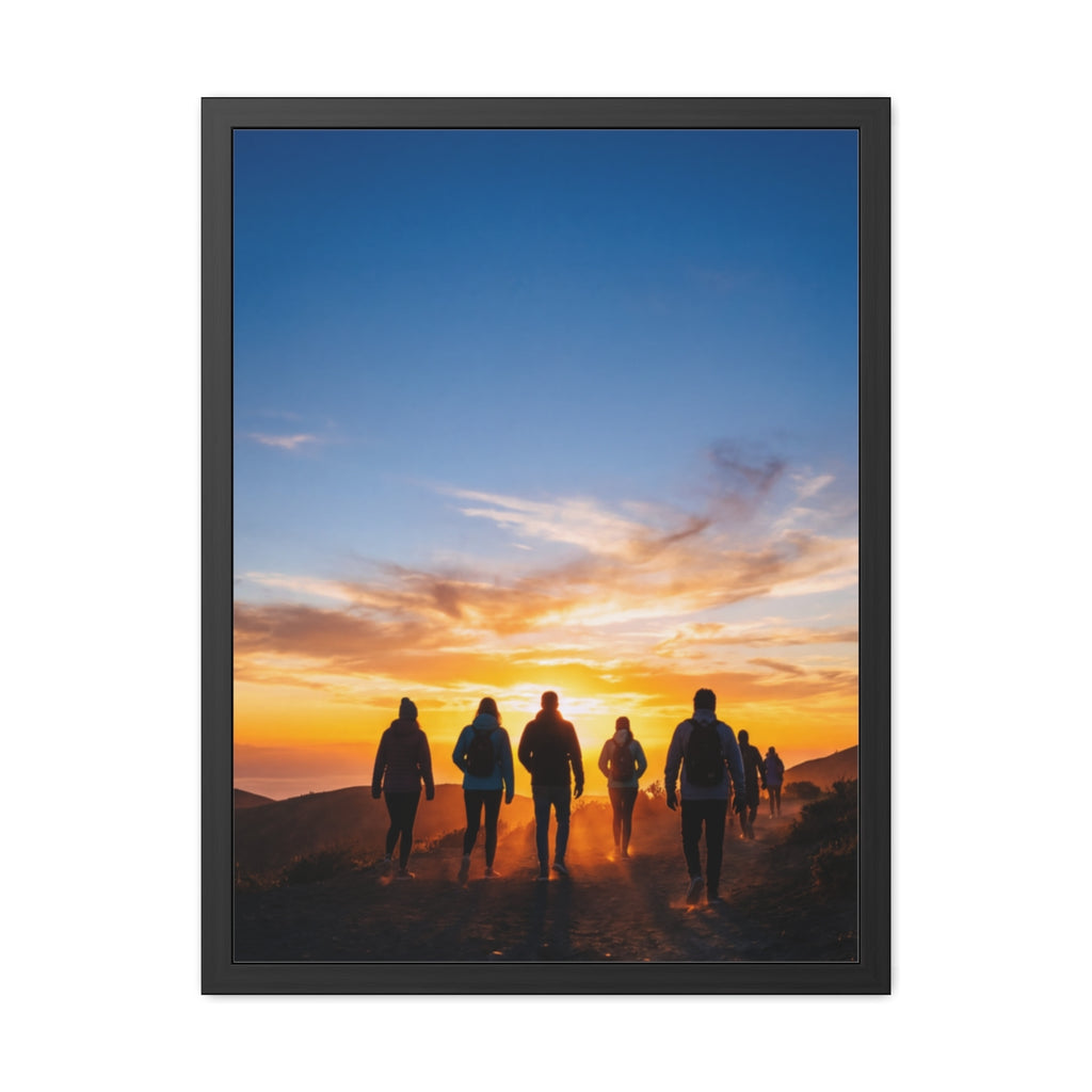 Framed Poster - Sunset Silhouette
