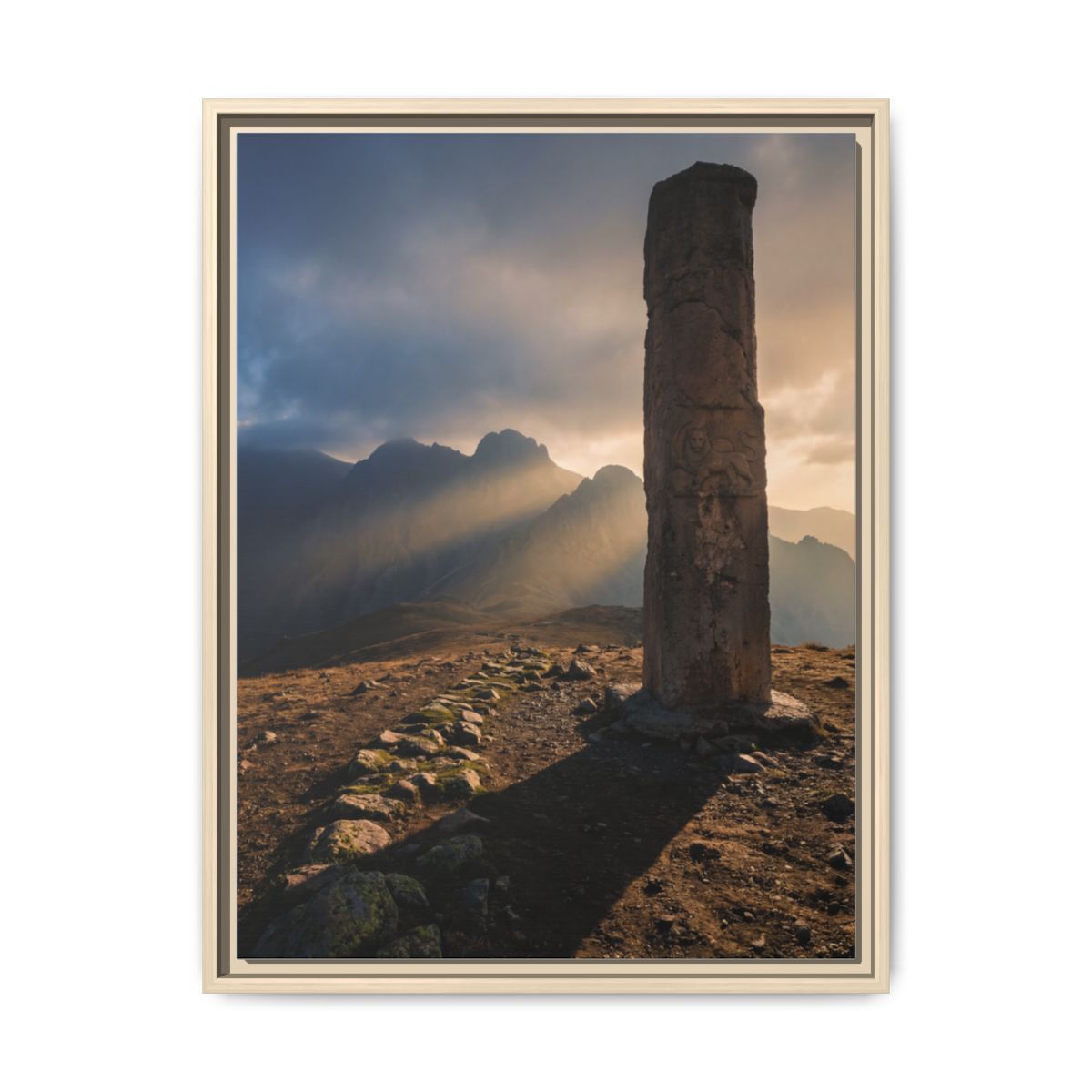 Framed Matte Canvas - Sun Peak