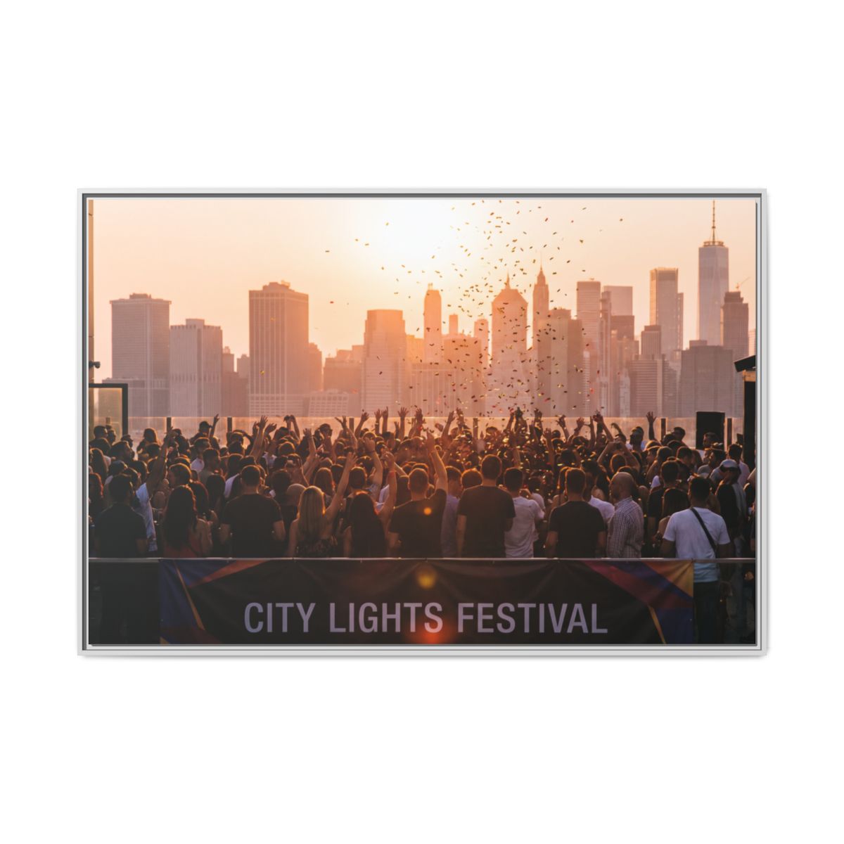 Framed Matte Canvas - City Lights Festival (10×8, 12×9... |...