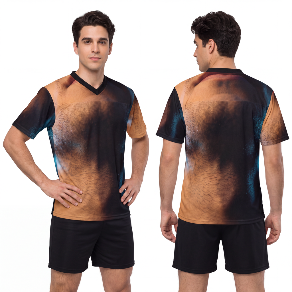 Men's Unisex Football Jersey - Midnight Glow Portrait |...